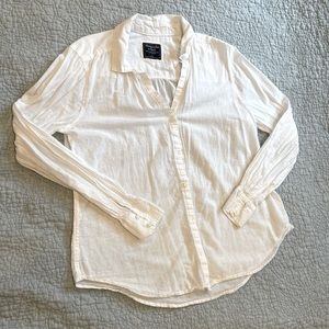 A&F White button down